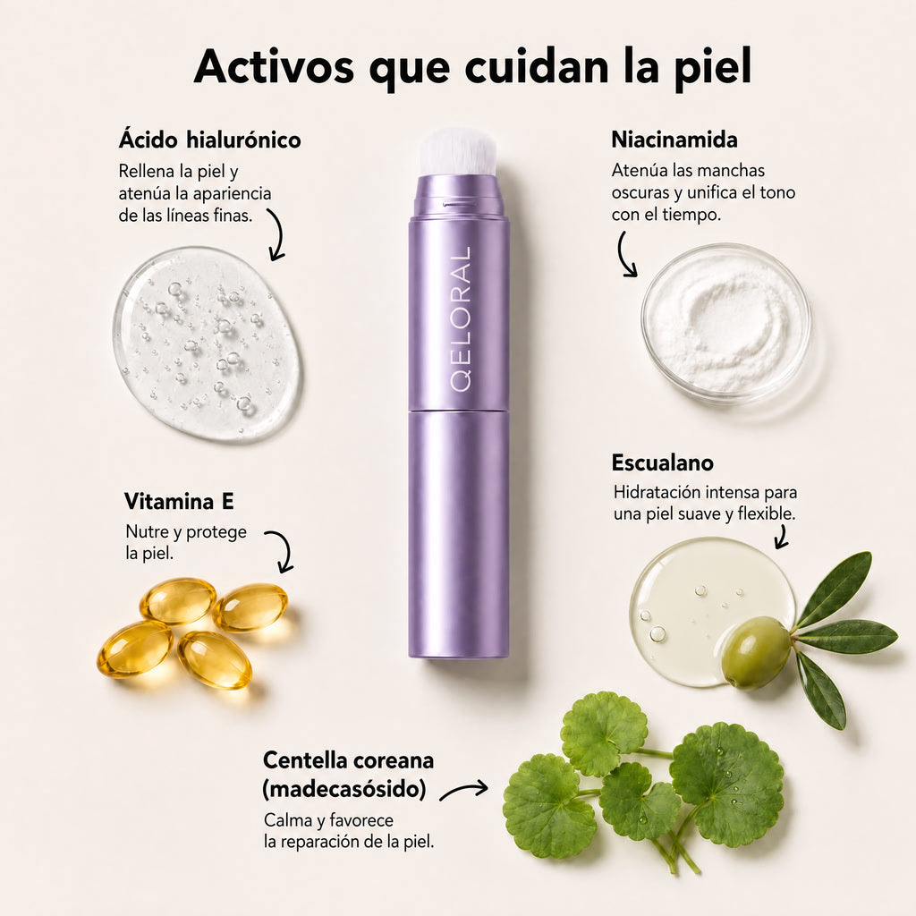 Base de Maquillaje Adaptativa Antiedad de QELORAL