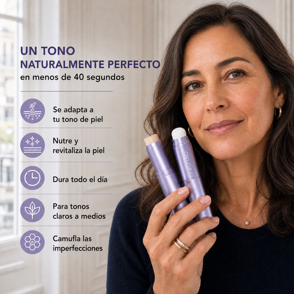 Base de Maquillaje Adaptativa Antiedad de QELORAL